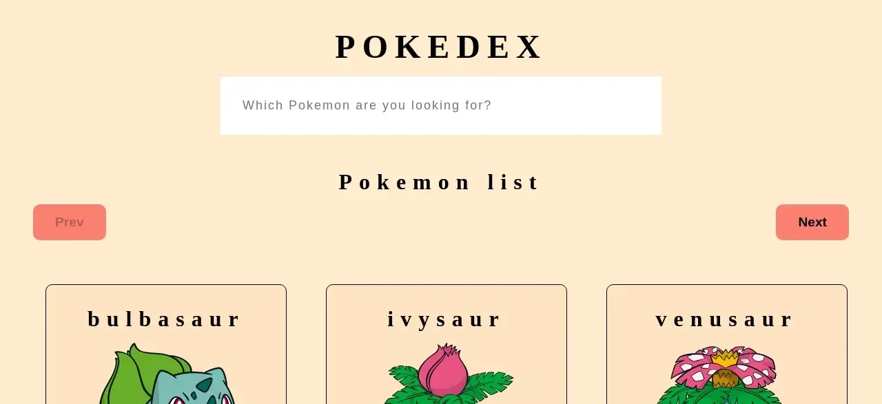 Pokemon Universe &#8211; Interactive Pokemon Explorer Web Application screenshot 1
