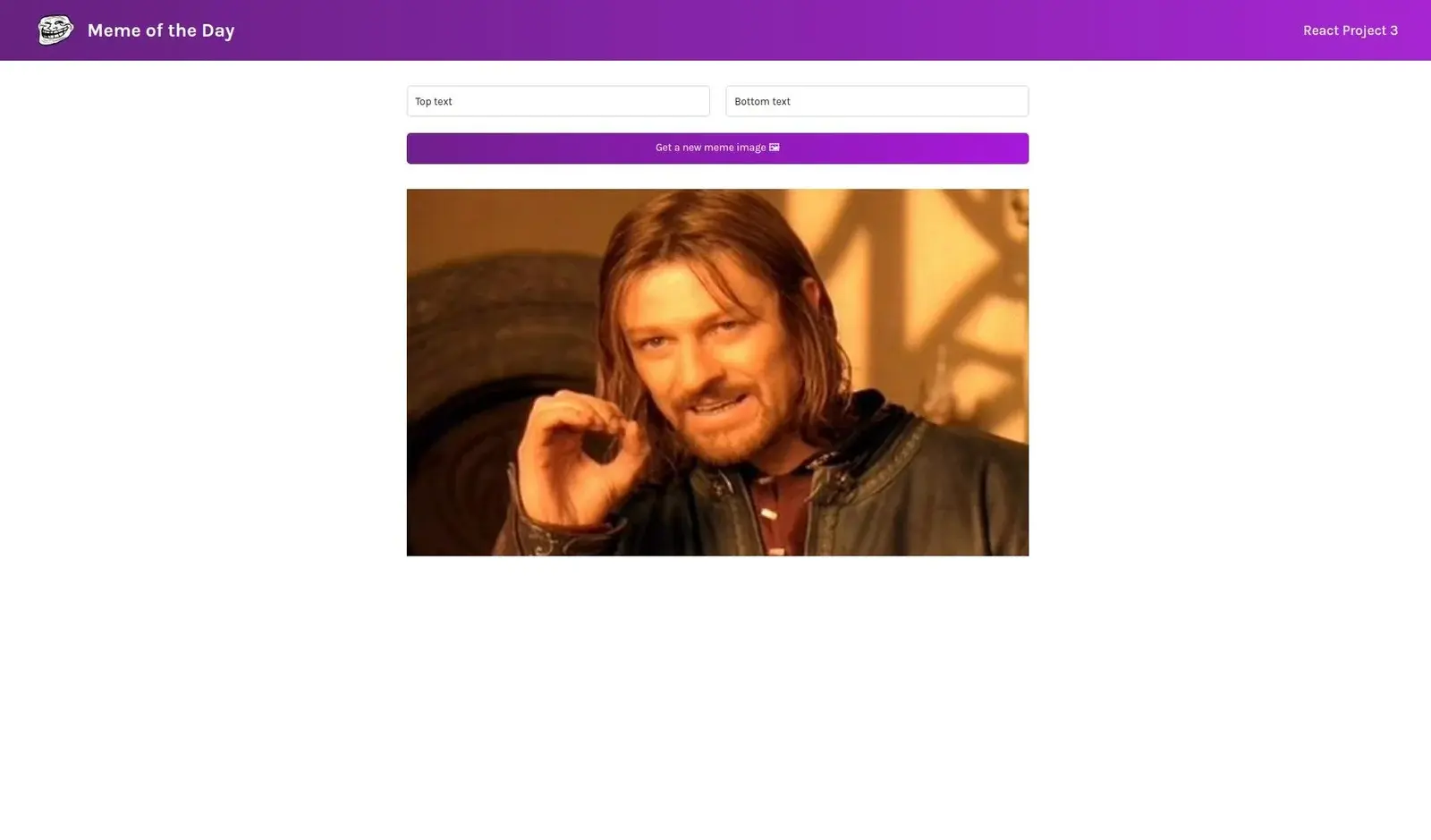 React Meme Generator &#8211; Create Custom Memes with Imgflip API screenshot 1