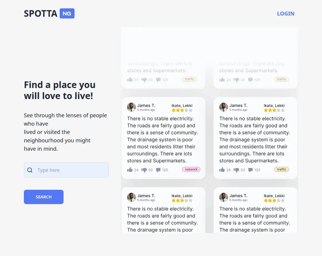 Spotta NG Review Project – Modern Product Review Platform screenshot 1