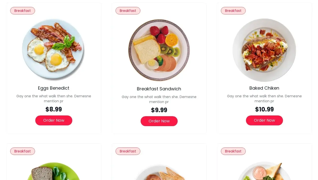 A single page restaurant app where people are able to select food in their cart and checkout the cart with their information. screenshot 2