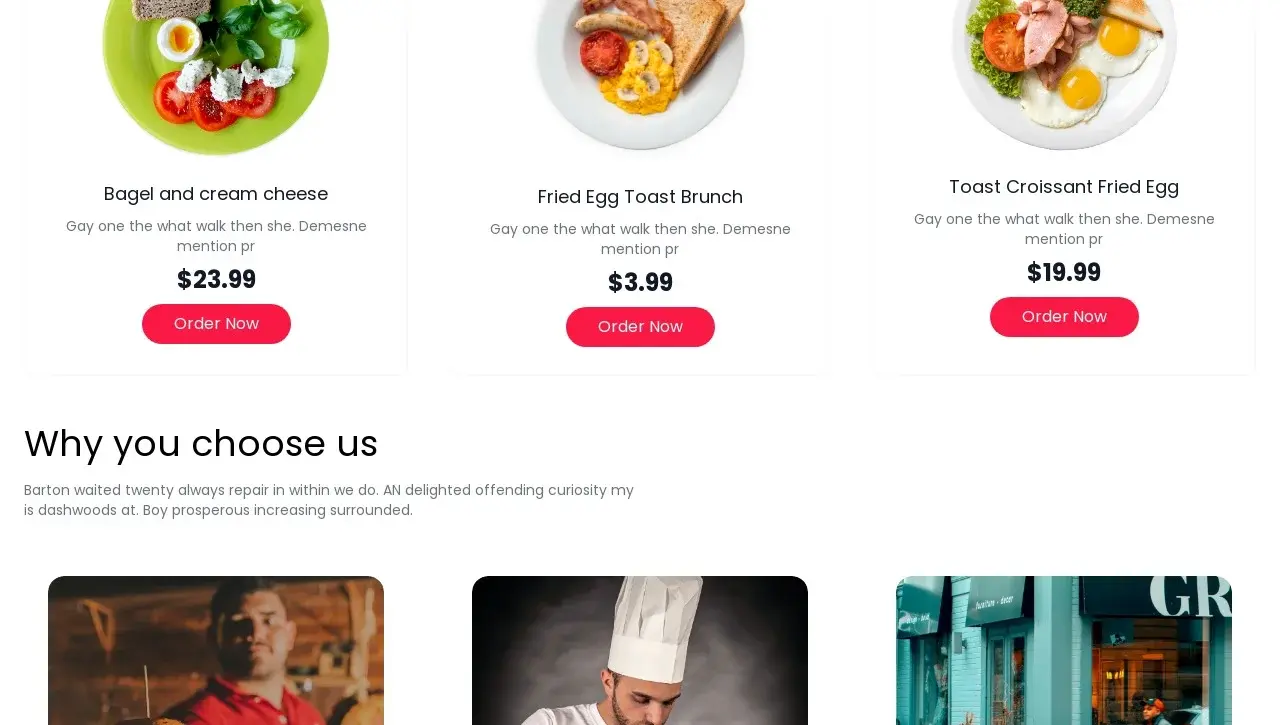 A single page restaurant app where people are able to select food in their cart and checkout the cart with their information. screenshot 3