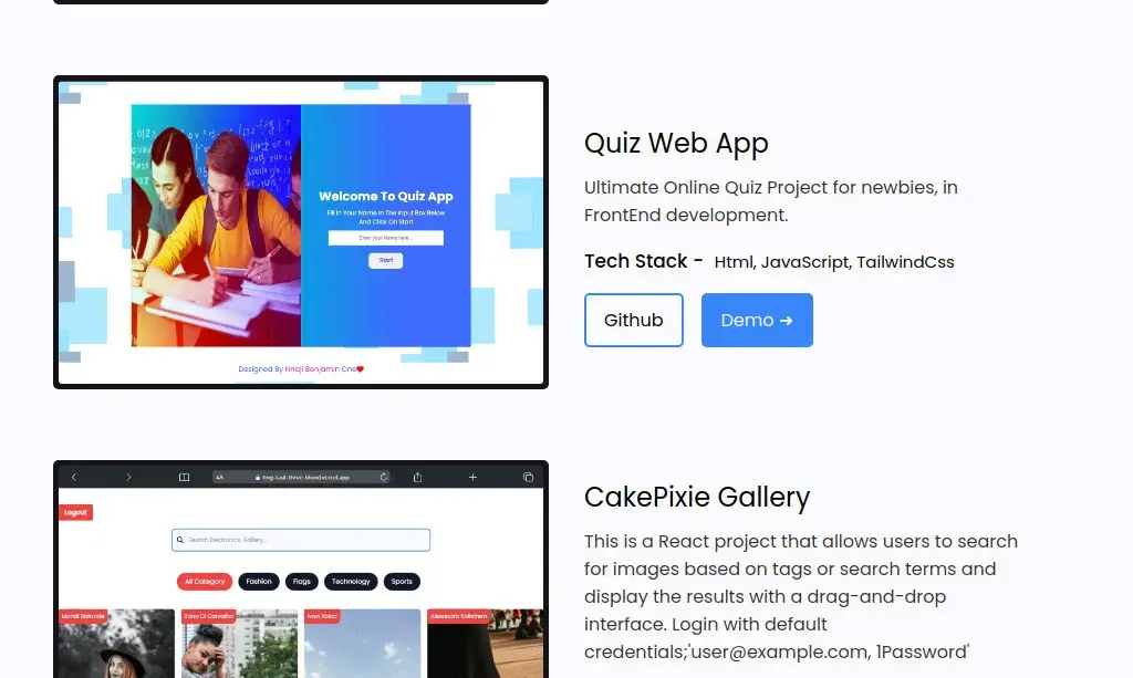 Nnaji Benjamin – Frontend Developer Portfolio screenshot 6