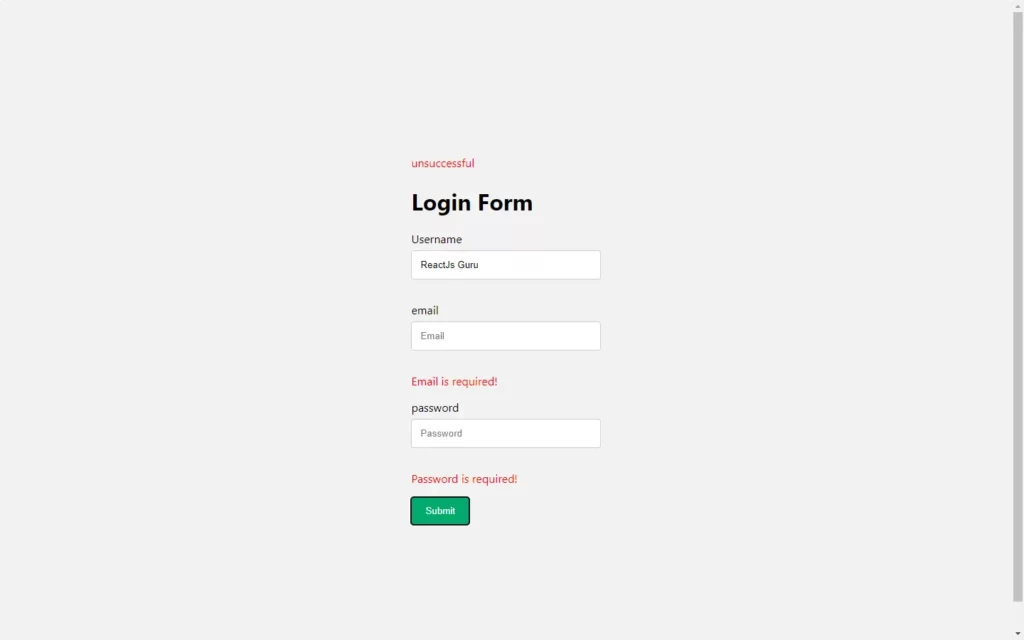 How To Make Form Validation In React - React Js Guru