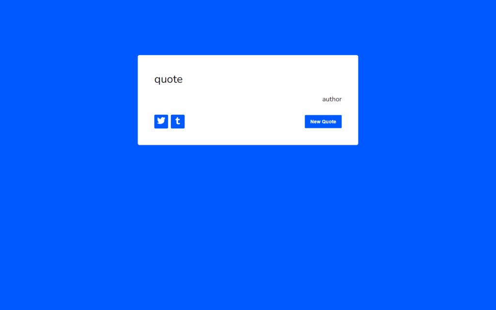 Quote Generator in React