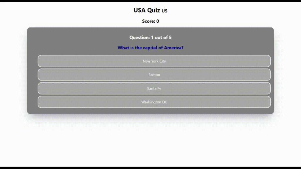 Quiz App in React