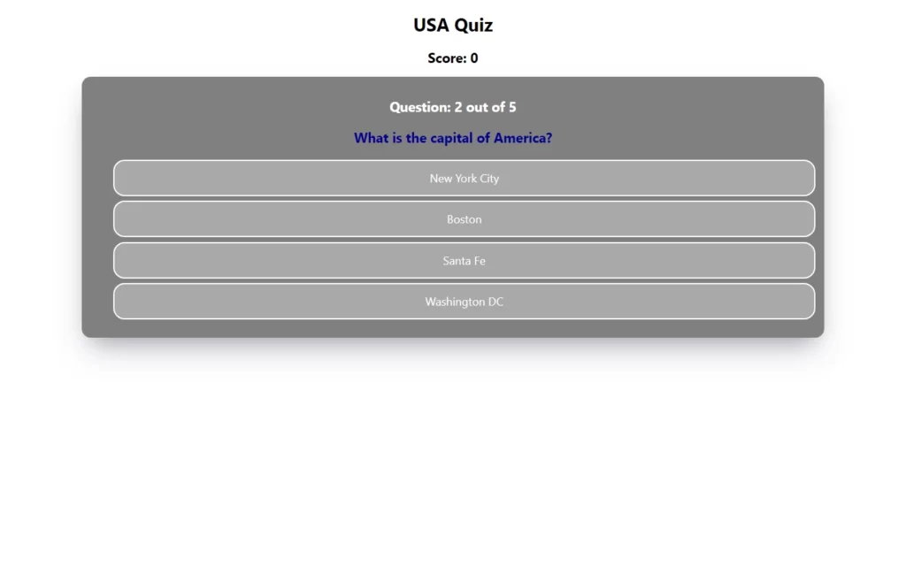 Quiz App in React